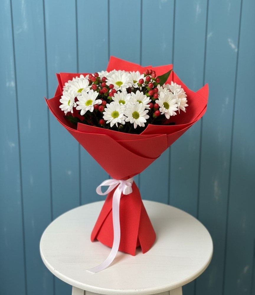 Букет цветов из: Хризантемы в Егерухай