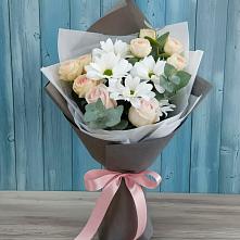 Букет цветов из:  Хризантемы и Розы в Егерухай