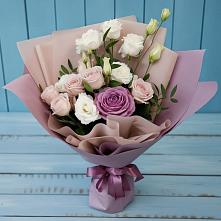 Букет цветов из:  Розы и Лизиантусы в Егерухай
