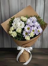 Букет цветов из:  Хризантемы и Розы в Егерухай