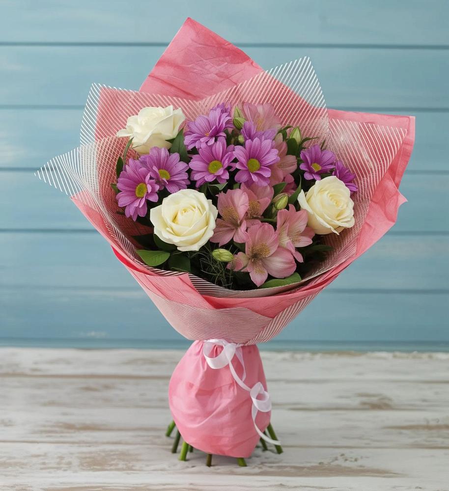 Букет цветов из: Герберы в Егерухай