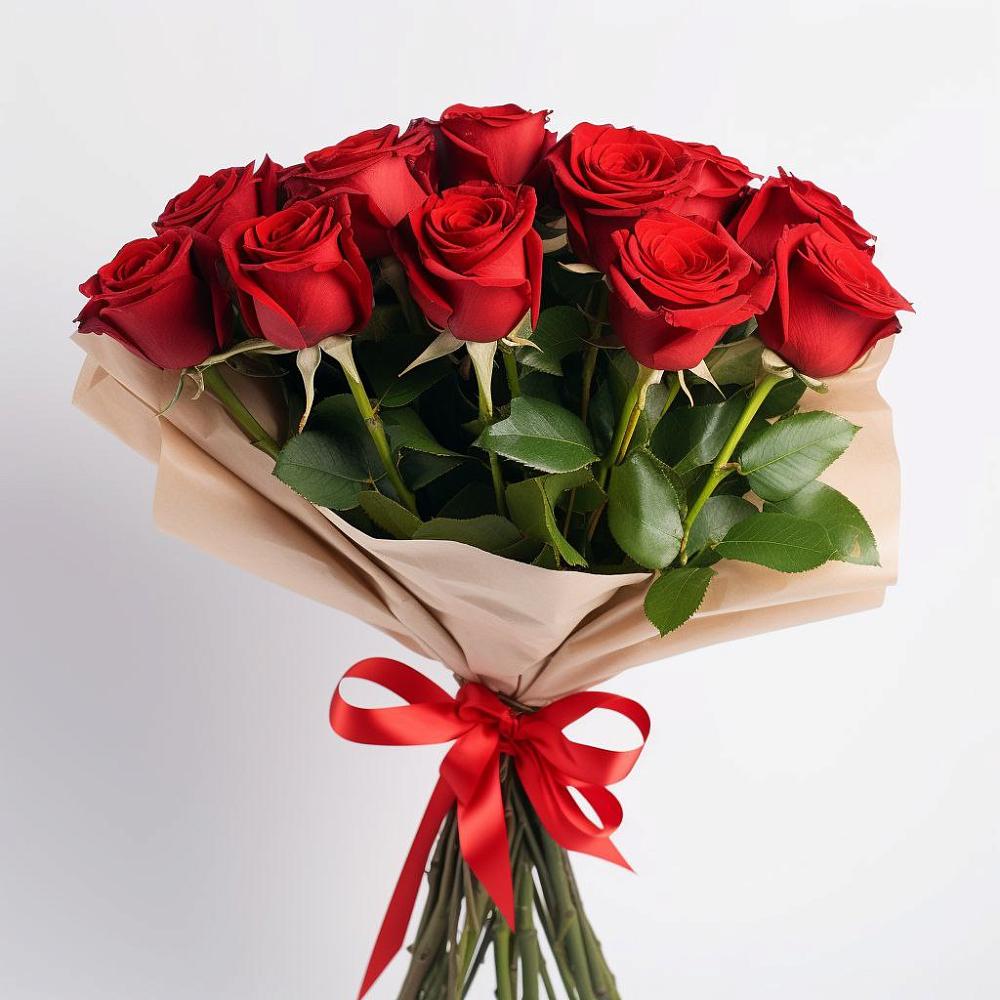 Букет 11 Красных роз Эдлесс Лав в Егерухай