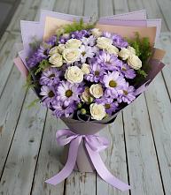 Букет цветов из:  Хризантемы и Розы в Егерухай