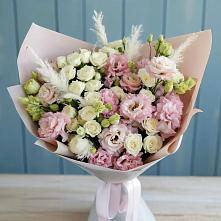 Букет цветов из:  Альстромерии и Розы в Егерухай